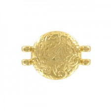 Cymbal ™ DQ metal Connector Pithari Ii for 11/0 beads - Gold